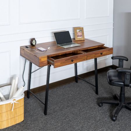 The height of the table legs is about 68 cm. The legs are 4 cm wide and 2 cm thick.